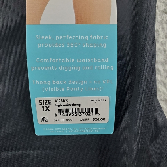 Assets by Spanx Women's Flawless Finish High-Waist Shaping Thong NWT Size 1X - Picture 4 of 6